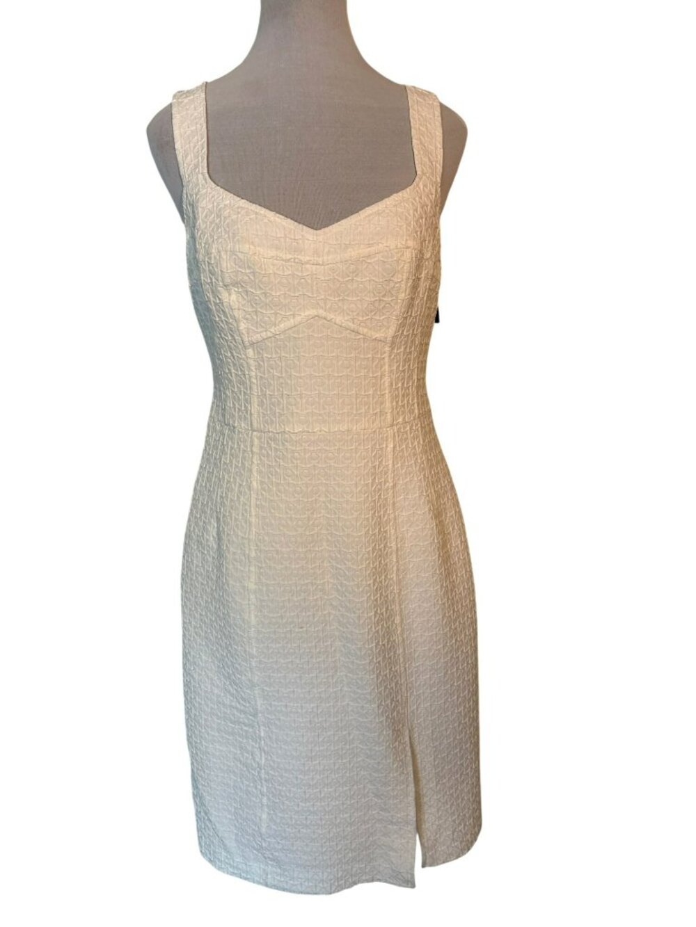 NWT Nanette Lepore White Rum Sizzle Sheath Dress Size 10